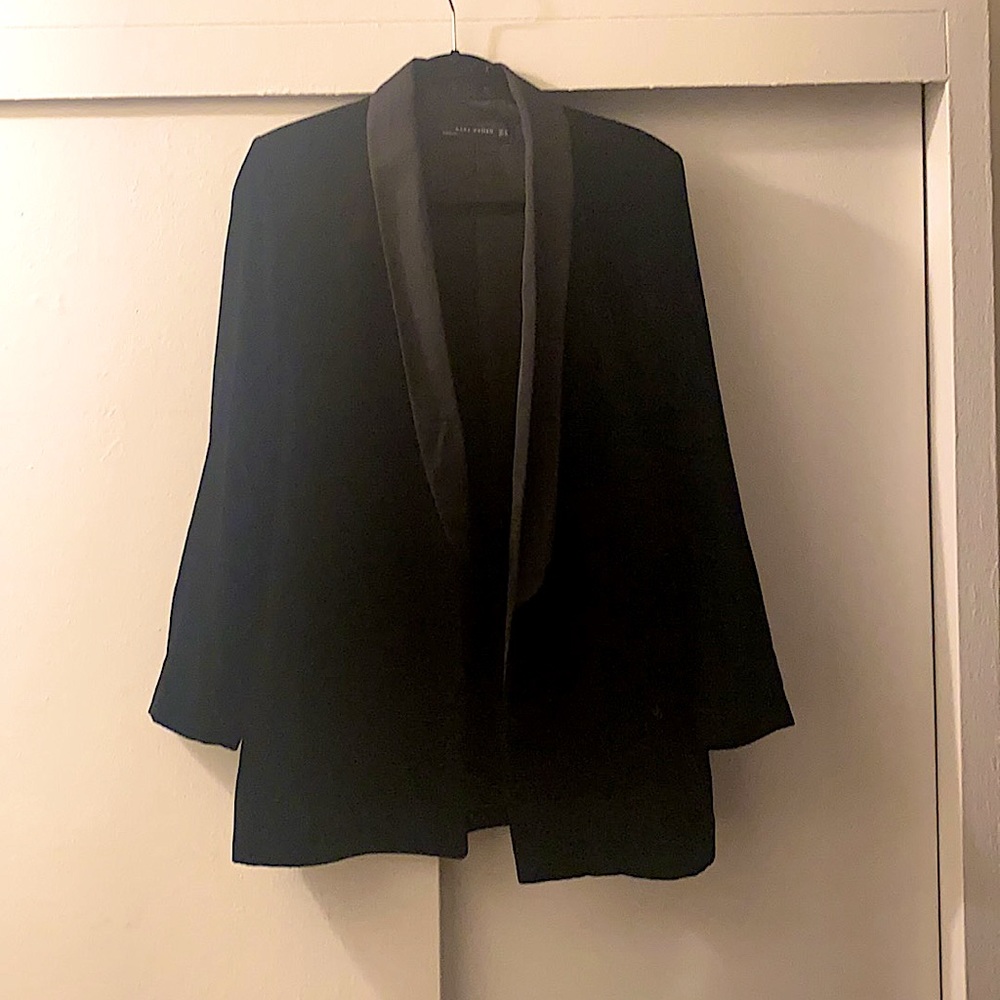 Zara black velvet blazer